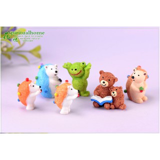 ตุ๊กตาสัตว์จิ๋ว - สัตว์น้อยเรซิ่น สีสันสดใส หลายแบบ