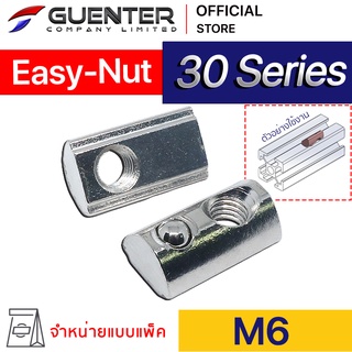 Easy Nut M6 30 Series (Pack 10) ราคาถูกสุด!!! น็อตยึดสำหรับอลูมิเนียมโปรไฟล์ซีรี่ 30 [PND-005P]