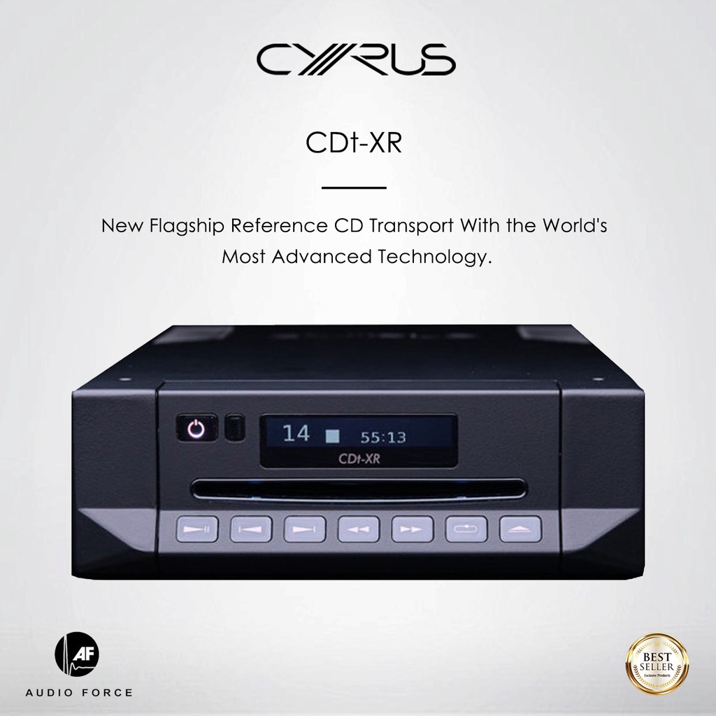 CYRUS CDt-XR : New Flagship Reference CD Transport With The World's Most Advanced Technology