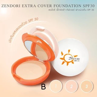 แป้งพัฟ เซนโดริ ออยล์-ฟรี/ เอ็กซ์ตร้า/ ออร่าไวท์ ฟาวน์เดชั่น Zendori oil-free/Extra/Aura White Found