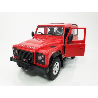 รถบังคับวิทยุ  Land Rover Denfender สวยงานเสมือนของจริง  อัตราส่วน 1/14 –  RASTAR Land Rover Denfender_สีแดง