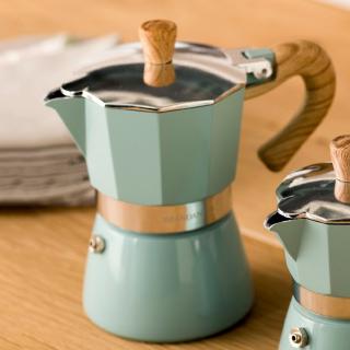 หม้อกาแฟหนาสไตล์ยุโรปหม้ออลูมิเนียมแปดเหลี่ยมเครื่องชงกาแฟหม้อกาแฟ moka pot สไตล์อิตาลีคลาสสิก