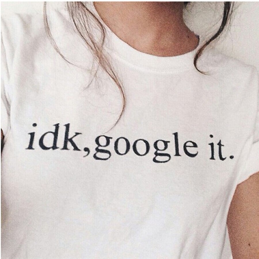 Google It IDK | เสื้อผ้าอับ | Vintage Tumblr Tee Oversize Aesthetic 90s Casual Korean Unisex Unique