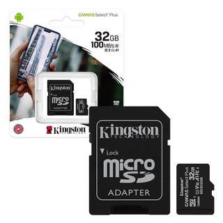 KINGSTON SDCS2/32GB MICRO SD 32GB 100MB/S C10 +ADAPTER ของแท้100% รับประกัน5ปี by INGRAM