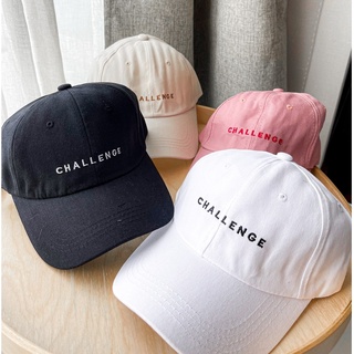 หมวก แก็ป CHALLENGE ขนาดฟรีไชส์ งานดี น่ารัก ปรับสายด้วยตัวล้อค 4 สีให้เลือก ของขวัญ ของขวัญปีใหม่