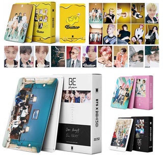 โปสการ์ด อัลบั้มรูปภาพ BTS Butter BE Lomo Card K-POP Bangtan จํานวน 54 ชิ้น ต่อกล่อง