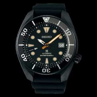 SEIKO AUTOMATIC THE BLACK SERIES LIMITED EDITION รุ่น SPB125J (หน้าปัดดำ สายซิลโคนดำ)