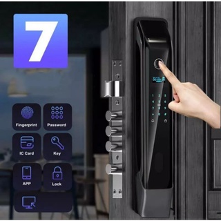 ประตูดิจิตอล Digital door lock Wifi กลอนประตูดิจิตอล สมาร์ทล็อค smart door lock (ไม่มีกล้องแต่มีApp Tuya) รุ่น M80