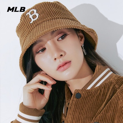 Bucket Hat ฤดูใบไม้ร่วงฤดูหนาว NY/B หมวกชาวประมงผู้ชายผู้หญิงผ้าลูกฟูกปีกใหญ่เย็บปักถักร้อย