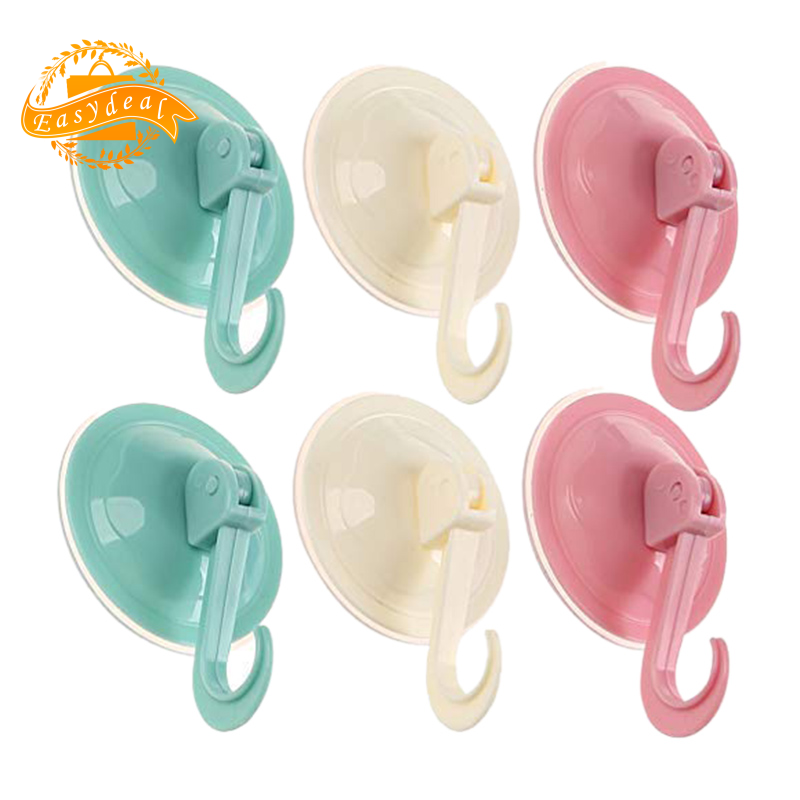 (New stock)6 Pack Removable Heavy Duty Vacuum Suction Cup Hooks for