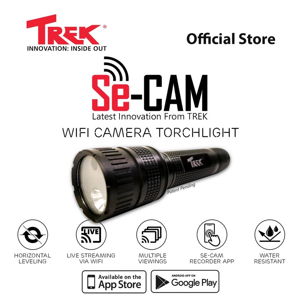 Trek Se-Cam | WiFi Torchlight Camera | ไฟฉายพร้อมกล้อง
