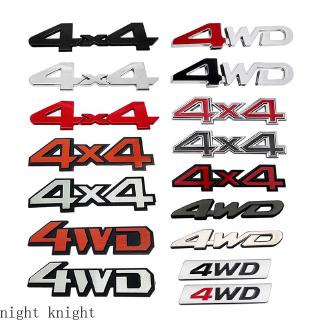 สติกเกอร์โลโกตัวอักษร 4WD 4X4 โลหะ สำหรับรถยนต์ทั่วไป