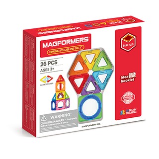 ของเล่น Magformers Basic Plus 26 Set (Inner Circle) ตัวต่อแม่เหล็กเสริมพัฒนาการเด็ก ชุด คลาสสิค