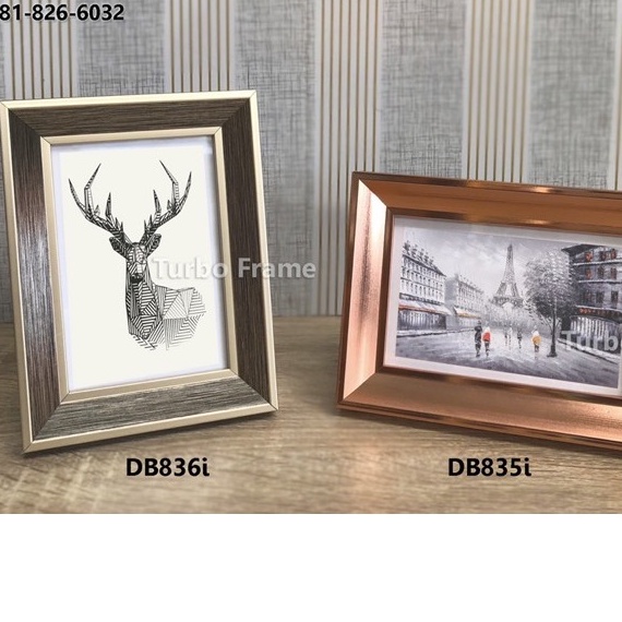 Turbo frame ทรงเฉียงขนาดภาพ 3.5×5″, 4×6” ,5×7” ,6×8”, A5 ,สีเงินรมดำ, สีโรสโกลด์ ,สีขาว , สีดำ,สีเงินวาว