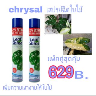 🎉🎉เเพ็คคู่สุดคุ้ม🎉🎉 CHRYSAL สเปรย์ฉีดใบมัน คริสซอล รุ่นใหม่ล่าสุด จากราคา729 เหลือเพียง  629