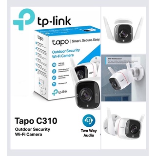 กล้องวงจรปิดไร้สาย TP-LINK (Tapo C310 ,Tapo C320WS) Outdoor Security Wi-Fi Camera ,3MP, 2-way Audio ประกัน 2ปี