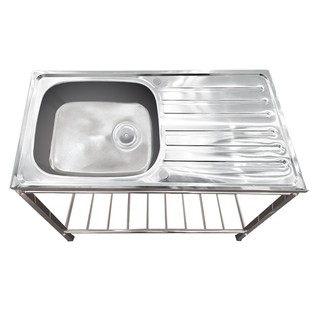 Sink stand FREESTANDING SINK 1B1D TECNOSTAR STT 10050 STAINLESS STEEL Sink device Kitchen equipment อ่างล้างจานขาตั้ง ซิ