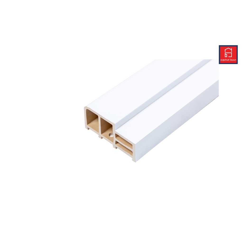 Pwood วงกบไม้สังเคราห์ UPVC ทำสีสำเร็จ