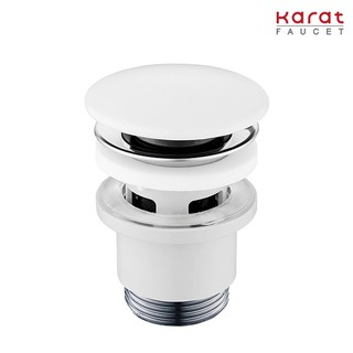 Karat Faucet สะดืออ่างล้างหน้าแบบกด (มีรูน้ำล้น) ฝาปิดเซรามิค รุ่น KA-08-257-11