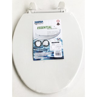 ฝารองชักโครก พลาสติก (Size 440x365mm) สีขาว พลาสติกใหม่ 100% Polypropylene  T1185