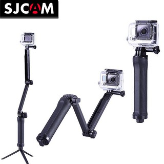 3 Way Selfie Monopod Mount Camera Grip Extension Arm Tripod for Action Camera Gopro SJCAM Eken กล้องแอคชั่น