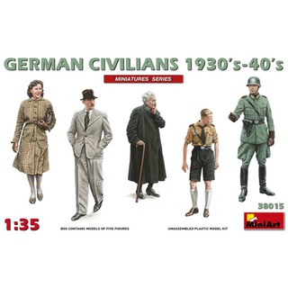 โมเดลฟิกเกอร์ประชาชน MiniArt 1/35 MI38015 German Civilians 1930s -40s