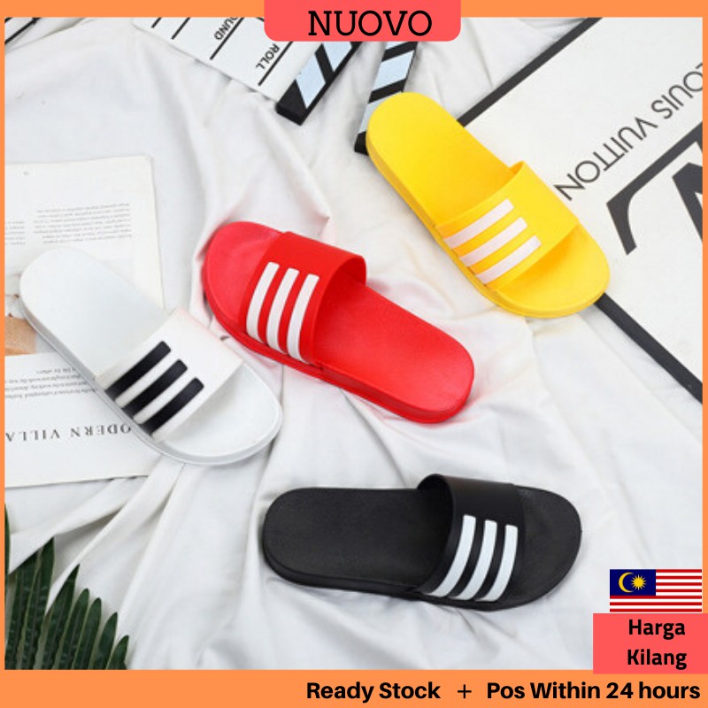 ลดล้างสต๊อก!!️All ️ รองเท้าแตะ ลายทาง 3D Nuovo แฟชั่นฤดูร้อน Kasut Ketiga