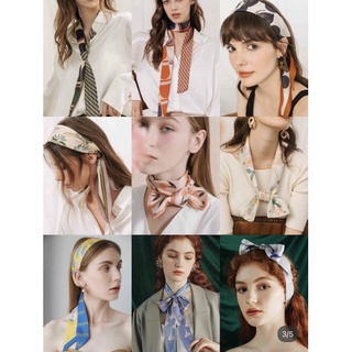 ผ้าพันคอไหม silk scarf