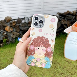 เคสไอโฟน เคสซิลิโคน 11 12 promax iPhone case for iPhone X XS MAX XR  7+ 8PLUS เสื้อฟ้าดอกไม้  TPU-R1594