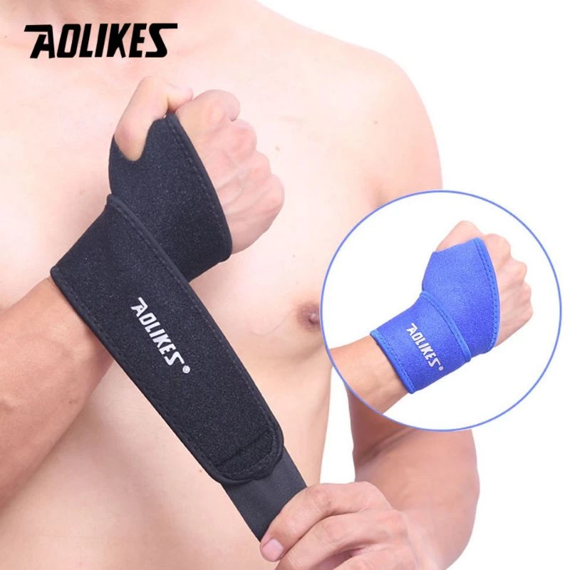 wrist support ใส่ได้ทั้งข้อมือขวาหรือซ้าย brand แบรนด์แท้ ผ้าพันข้อมือ ป้องกันข้อมือ เล่นกีฬา wrist sports protection