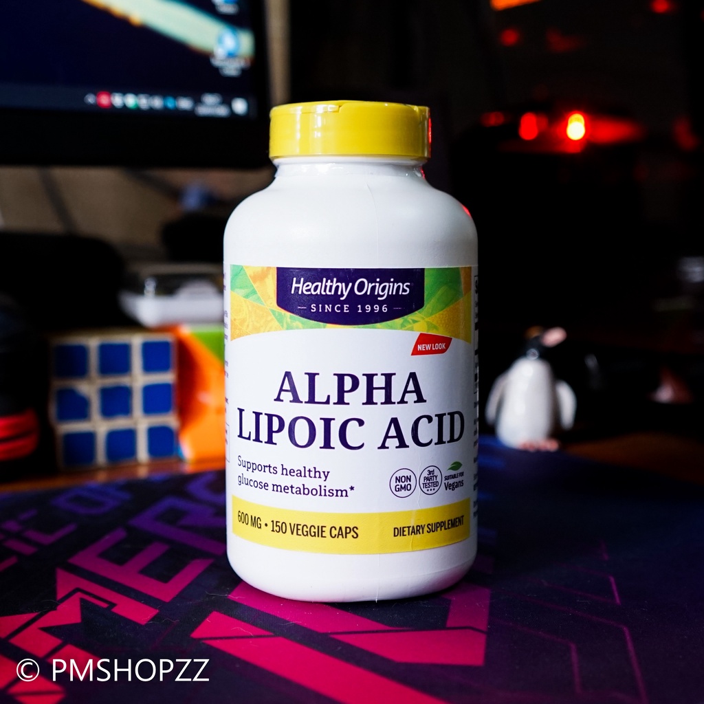 [พร้อมส่ง] Healthy Origins Alpha Lipoic Acid, ALA, 600 mg 150 Capsules