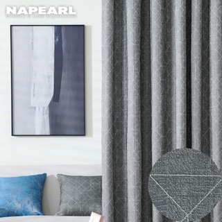 NAPEARL ใหม่ 80% ผ้าม่านทึบแสงรูปแบบเรขาคณิต Simple Nordic Curtains
