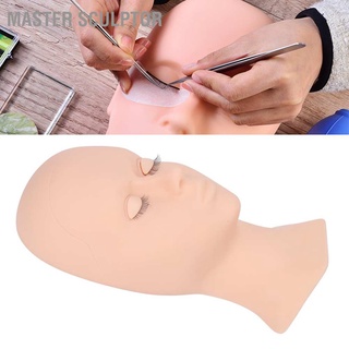 [ลดล้างสต๊อก]Eyelash Mannequin Head หุ่นหัวนางแบบ ซิลิโคนนุ่ม ยืดหยุ่น พร้อมขนตาปลอม ถอดออกได้ สําหรับฝึกแต่งหน้า