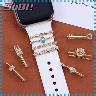 Universal Smart Watch Metal Charms Decorative Ring Watch Strap Band Accessories