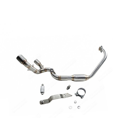 PR2 คอท่อ YAMAHA YZF-R15 & M-SLAZ 150 POWER BOMB ออกคู่ด้านข้าง