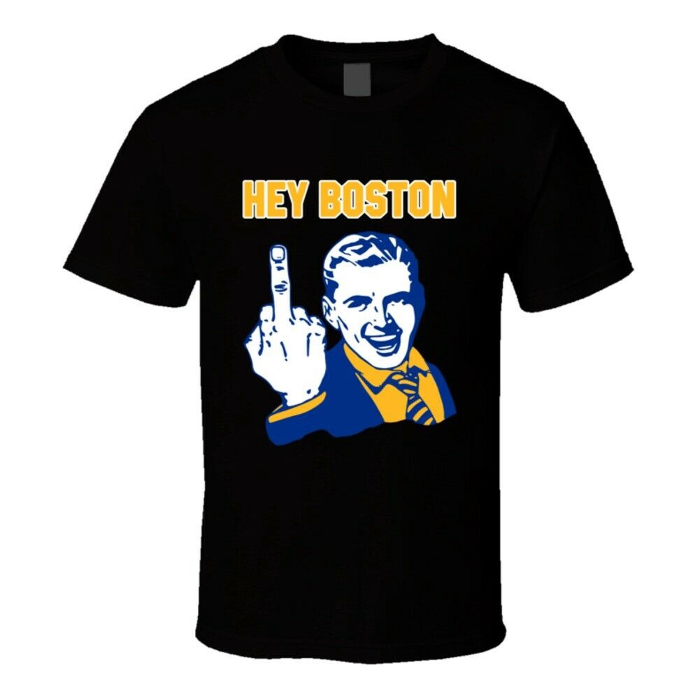 Hey Boston Middle Finger Funny St Louis Hockey Team Fan T Shirt