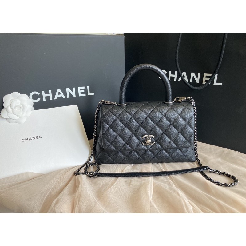 Chanel Coco 9.5” black RHW