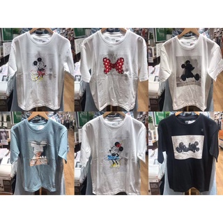 NEW Stock Uniqllo womens Mickey Minnie Disney Disney Yuni Yoshida joint short-sleeved T-shirt 43998