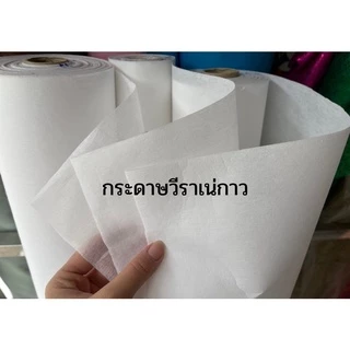 วีราเน่แบบมีกาวและไม่มีกาว กระดาษรองปัก (แบ่งขายเป็นหลา)