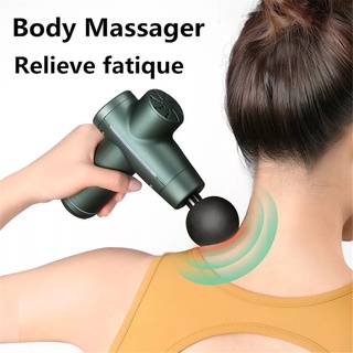 🔥SALE 🔥ปีนนวดกล้ามเนื้อ ปืนนวดไฟฟ้า Mini Massage Gun แข็งแรง คลายความตึงเครียด เสียงไม่ดัง พลังกระตุ้น 2400mAhกระทัดรัด