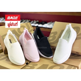 Baoji 729 รองเท้า บาโอจิ รองเท้าแบบสวม Slip on สำหรับผู้หญิง ไซส์ 37-41 ของแท้ พร้อมจัดส่ง