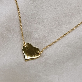 Love Heart Chain, 18K Gold Plated, Sterling Silver Necklace | สร้อยคอ สร้อยคอจี้ เงินแท้ ทองแท้ ชุบทอง 18 กะรัต