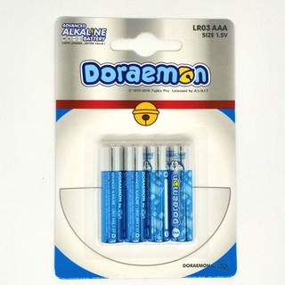 ถ่านอัลคาไลน์ 3A   AAA pack 4 ก้อน Doraemon ลิขสิทธ์แท้ Advanced Alkaline Battery