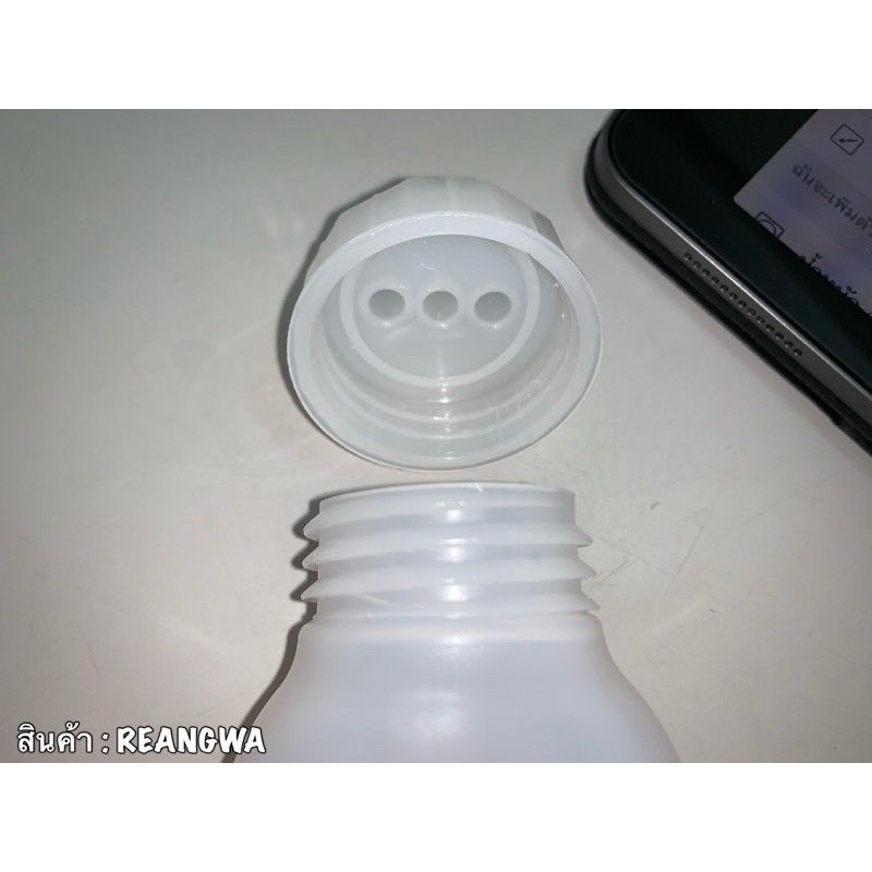 ขวดบีบซอสแบบ 3 รู เกรดเอ ขวดบีบนมข้น ขวดใส่ซอส สีขาว - รูปที่ 4
