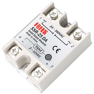 SSR-10DA SSR-25DA SSR-40DA 10A 25A 40A Solid State Relay โมดูล 3-32V DC 24-380V AC คุณภาพสูง