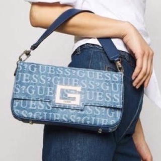 GUESS Brightside Debossed Logo Shoulder Bag