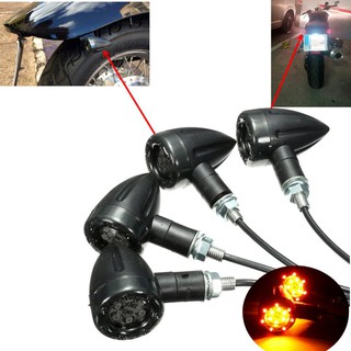 🚗flashlight🚗12 V 13 LED ไฟท้ายไฟเลี้ยว LED ด้านหลังของเบรคหลังไฟท้าย Safe Lights 2 ชิ้น