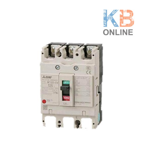 Mitsubishi เบรกเกอร์ NF125 CV 3P 125A Mitsubishi Circuit Breaker NF125 CV 3P 125A