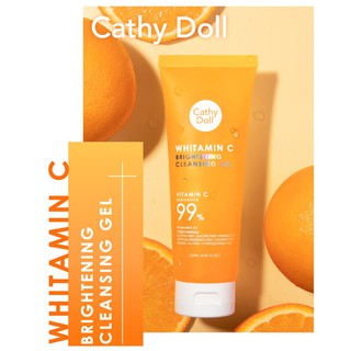 karmart WHITAMIN C BRIGHTENING CLEANSING GEL 120ML CATHY DOLL คลีนซิ่งเจลวิตามินซี สูตรเพื่อผิวกระจ่างใส