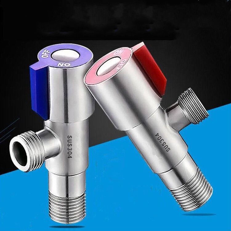 304 วาล์วสามเหลี่ยมสแตนเลส ป้องกันการระเบิด วาล์วน้ำ4′ วาล์วน้ำเข้าห้องน้ำสำหรับเครื่องทำน้ำอุ่น - รูปที่ 2